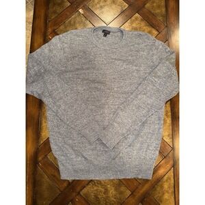 J Crew Sweater Men's Size XL Heather Gray Baumwolle Wool Blend Crewneck